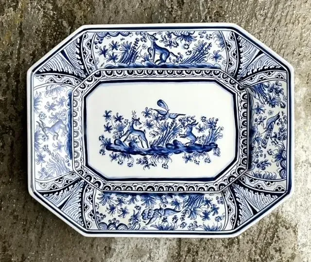 Vintage Regency Portuguese Hand Painted Platter — additional photo 2
