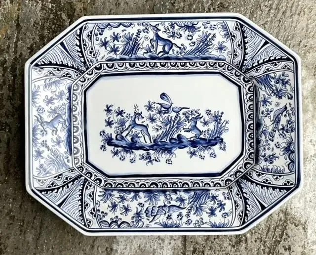 Vintage Regency Portuguese Hand Painted Platter — additional photo 3
