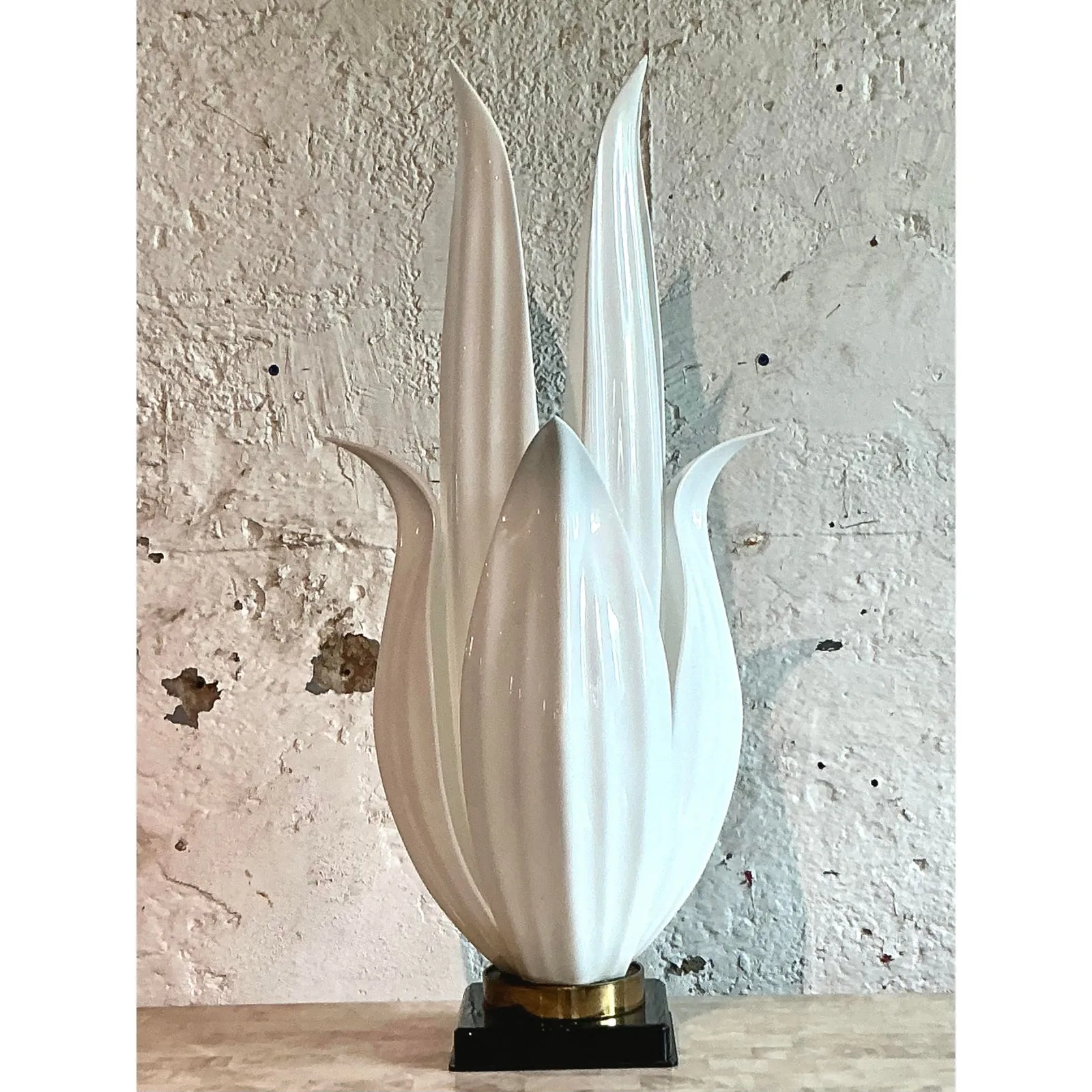 Vintage Regency Rougier Flower Lamp — additional photo 2