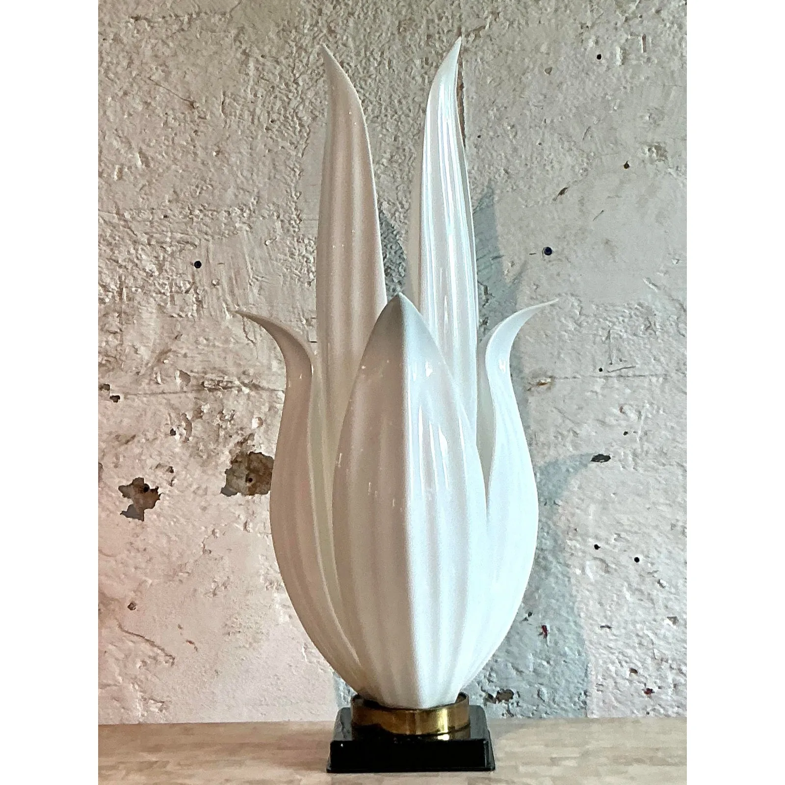 Vintage Regency Rougier Flower Lamp — additional photo 7