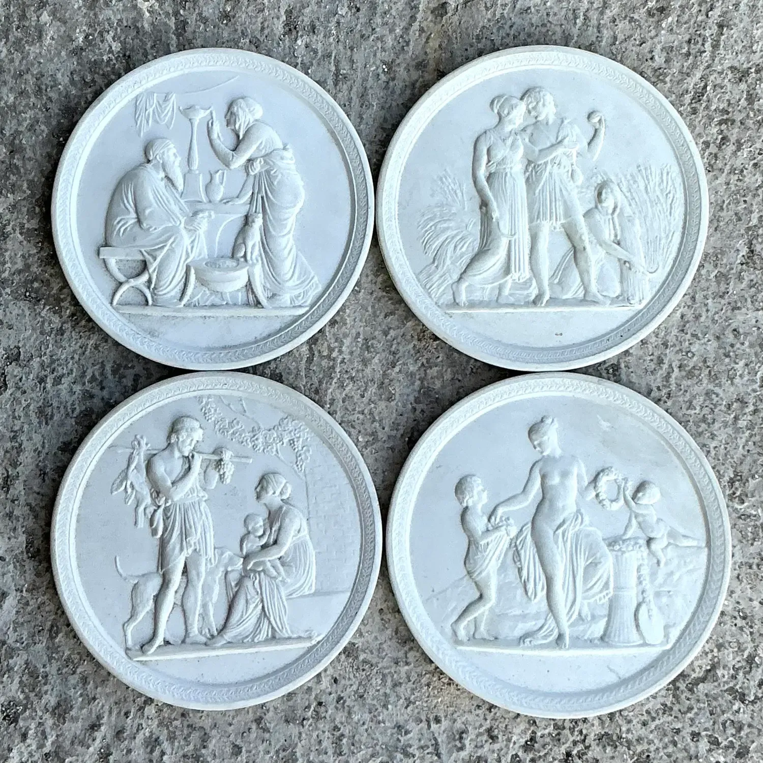 Vintage Regency Royal Copenhagen Bisque Taglio - Set of 4 — additional photo 3