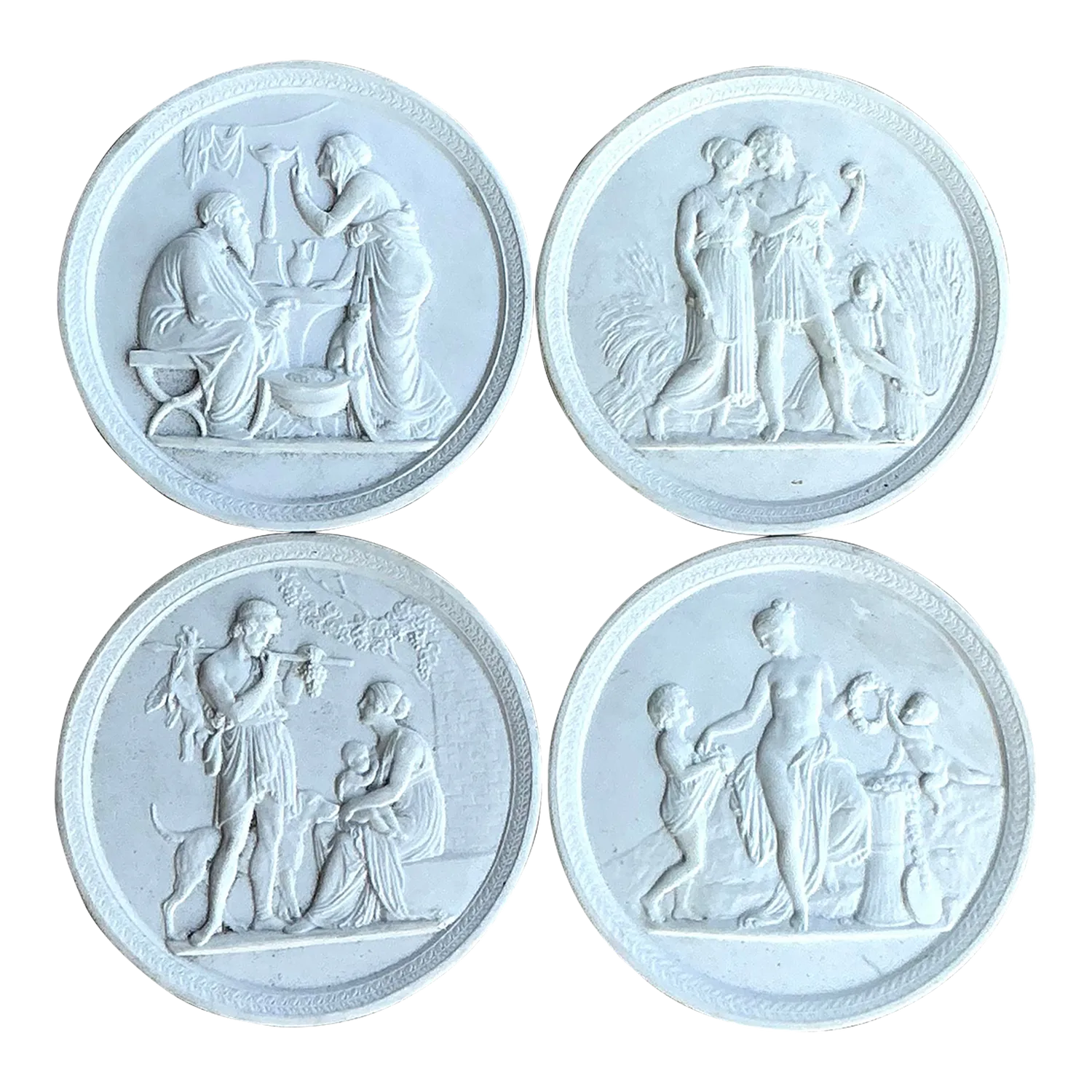 Vintage Regency Royal Copenhagen Bisque Taglio - Set of 4 — additional photo 5