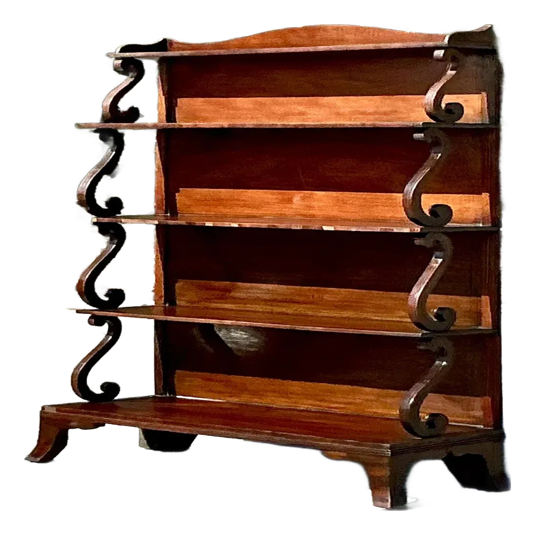 Vintage Regency Scroll Open Etagere — additional photo 2