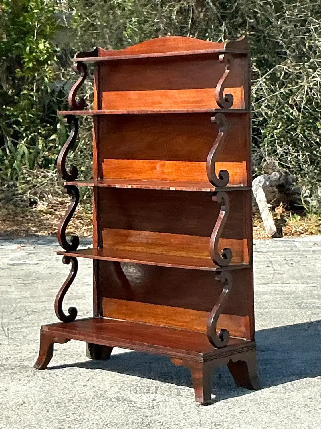 Vintage Regency Scroll Open Etagere — additional photo 3