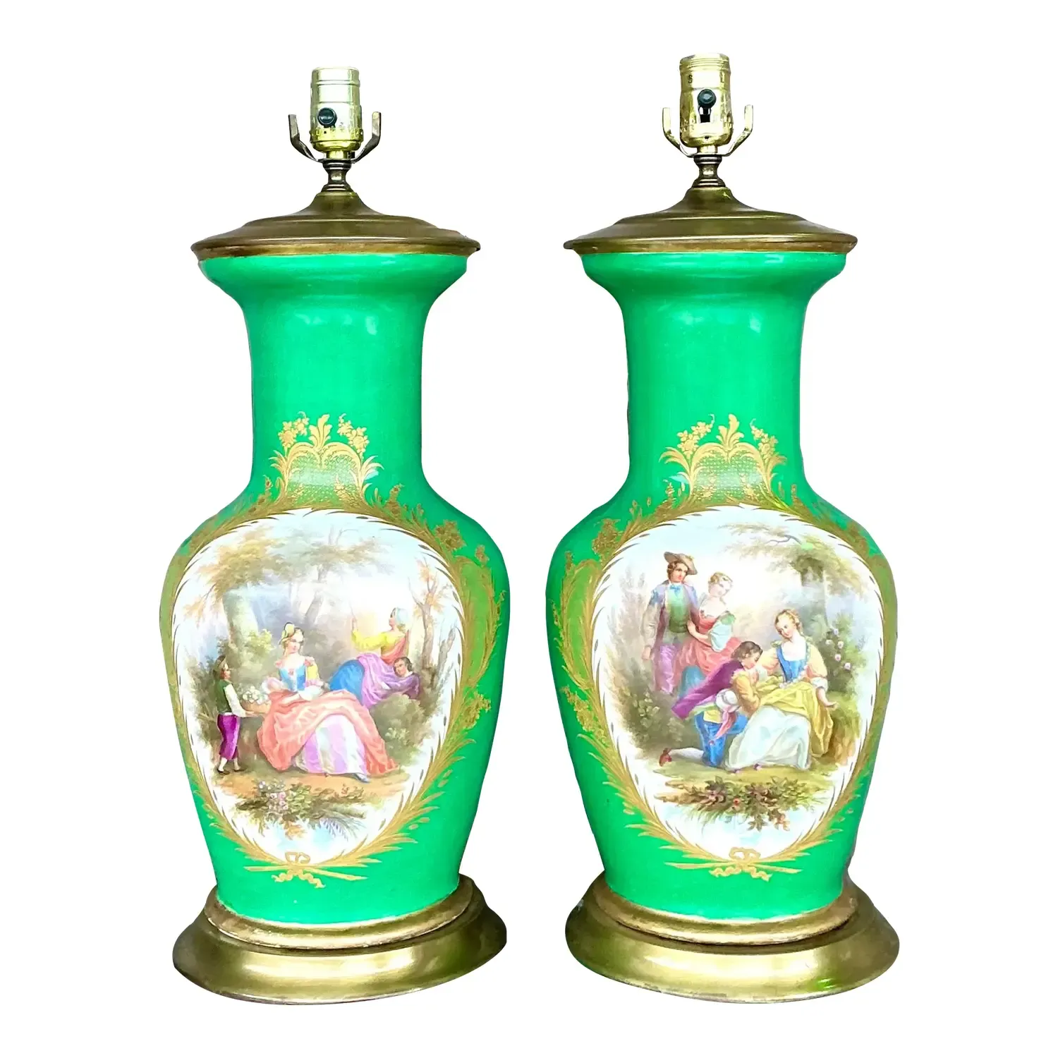 Vintage Regency Stiffel Figurative Lamps - a Pair — additional photo 1