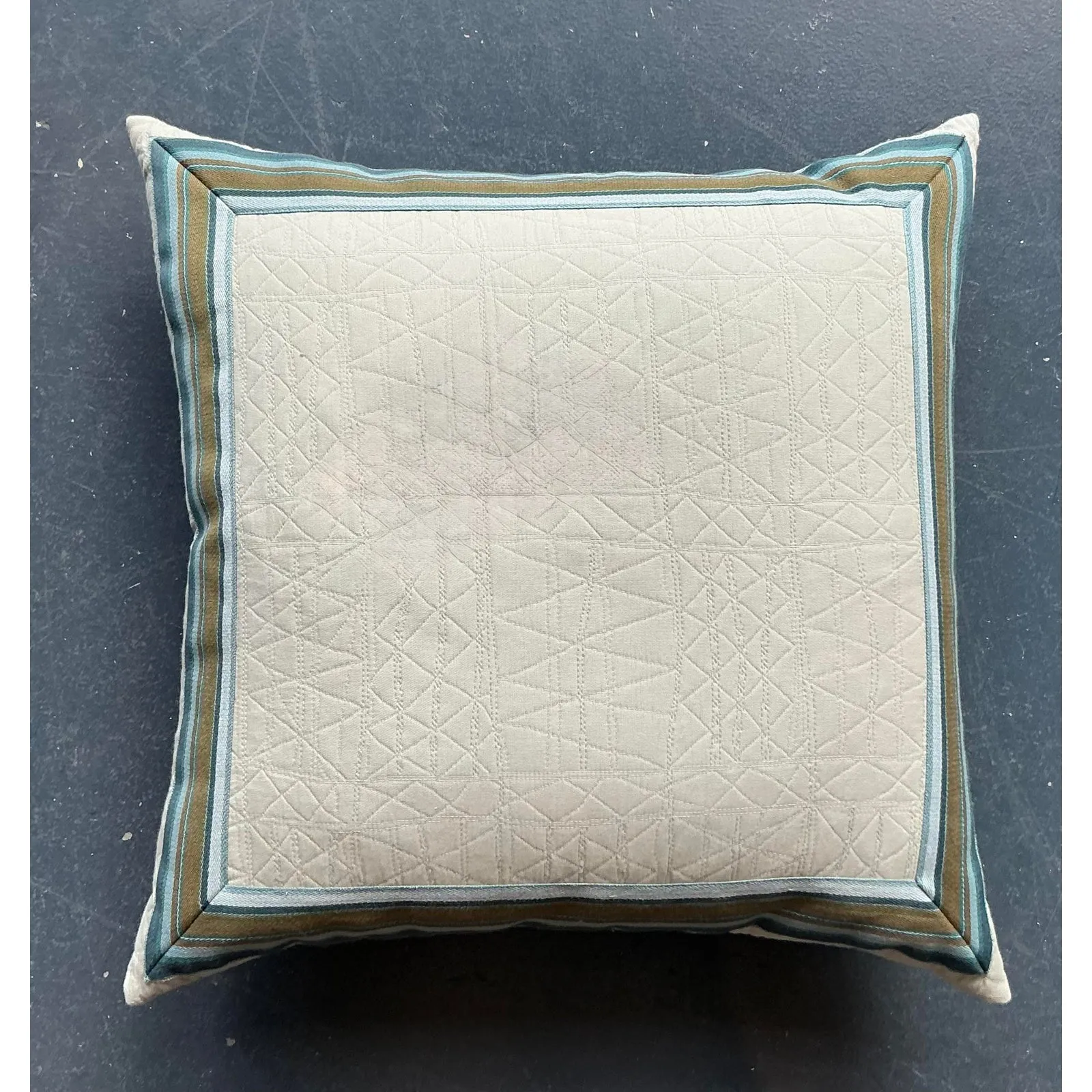 Vintage Regency Striped Throw Pillow — additional photo 3