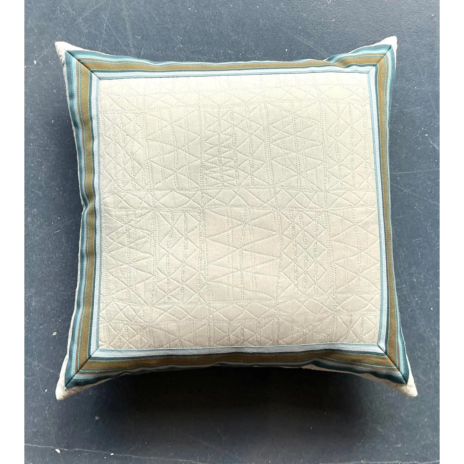 Vintage Regency Striped Throw Pillow — additional photo 4