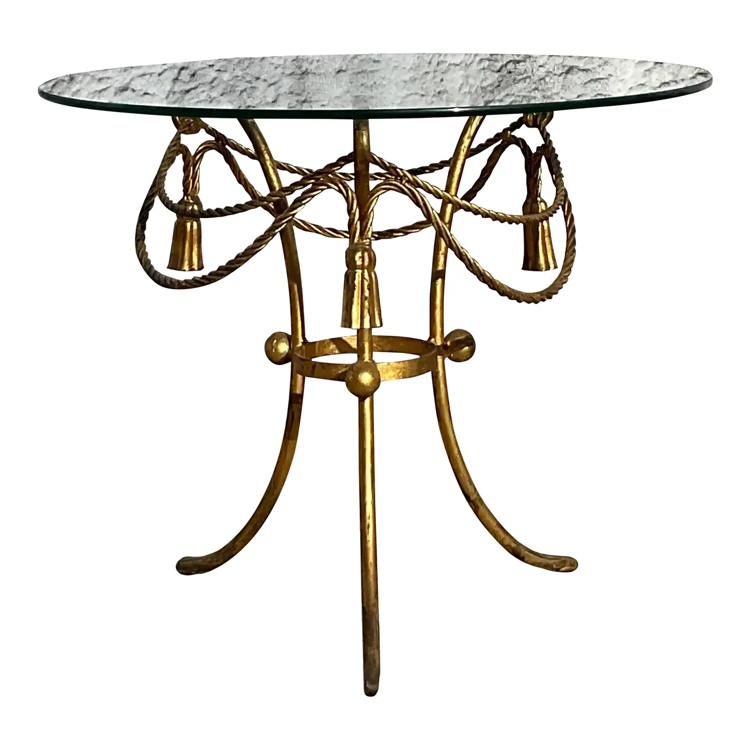 Vintage Regency Swag and Tassel Side Table