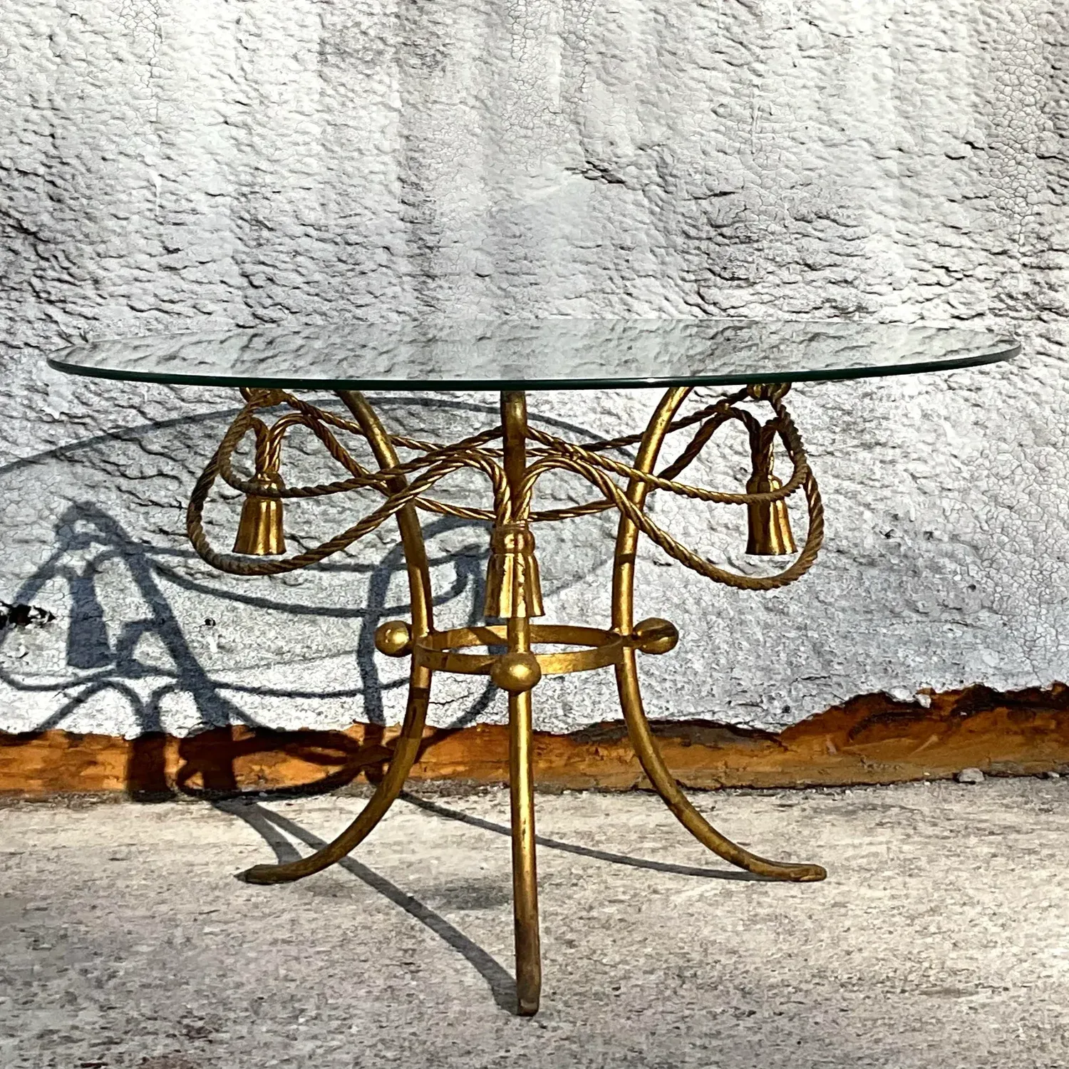 Vintage Regency Swag and Tassel Side Table — additional photo 2
