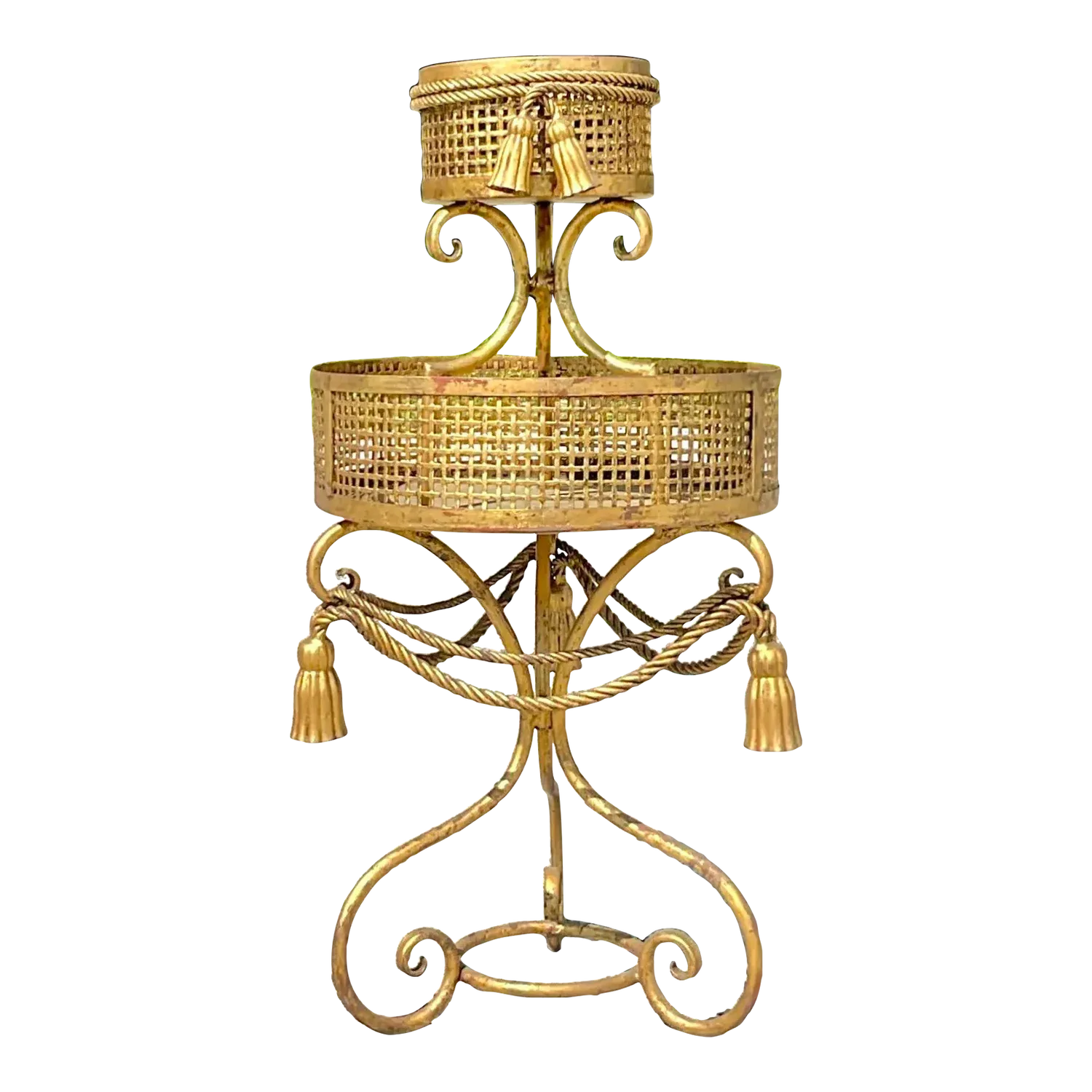 Vintage Regency Swag Plant Stand