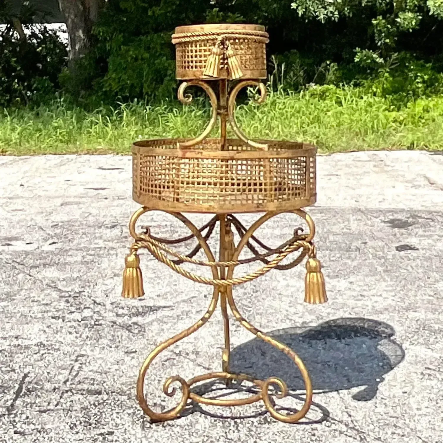 Vintage Regency Swag Plant Stand — additional photo 2