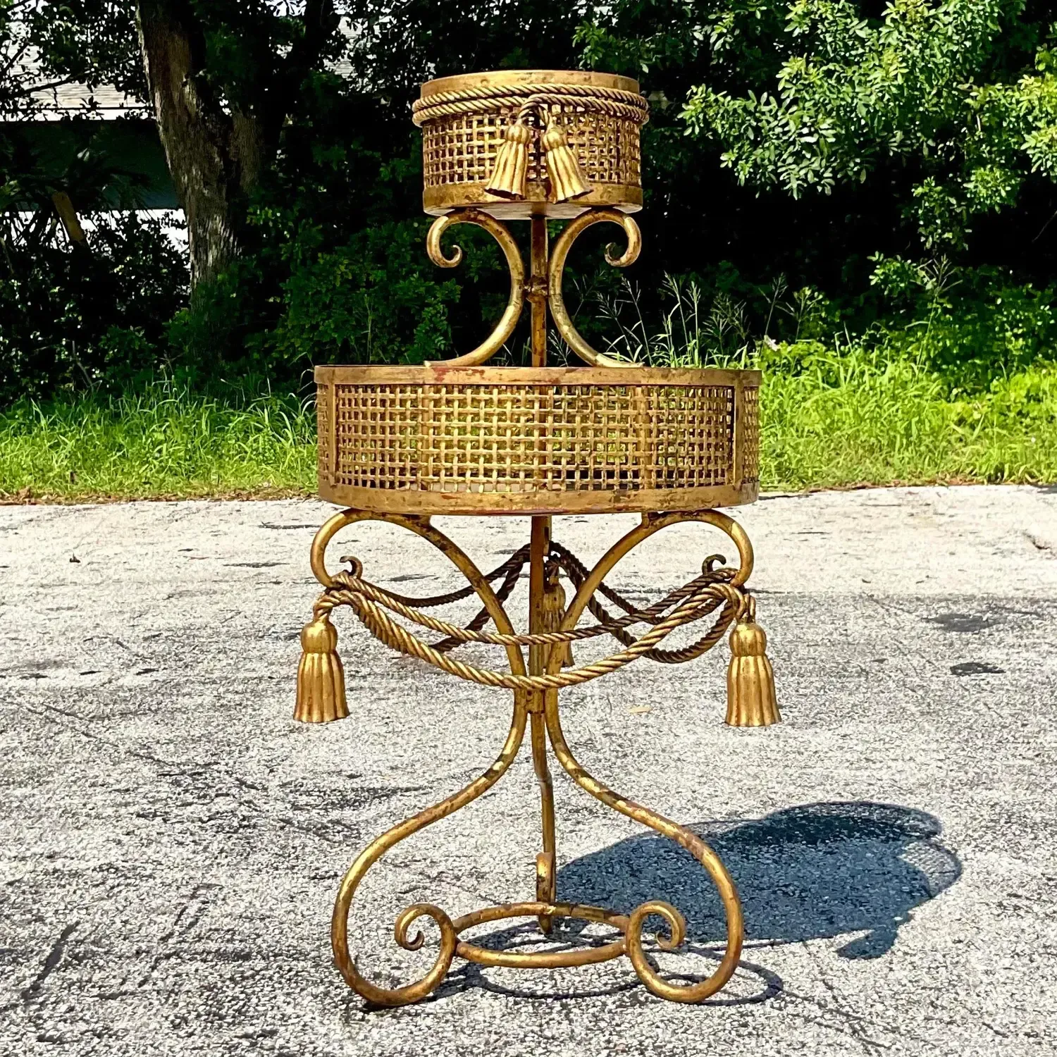 Vintage Regency Swag Plant Stand — additional photo 3