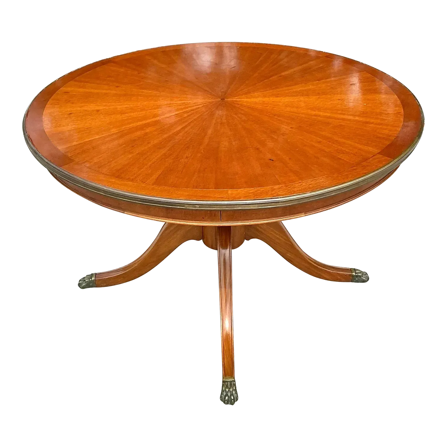 Vintage Regency Three Legged Marquis Center Hall Table