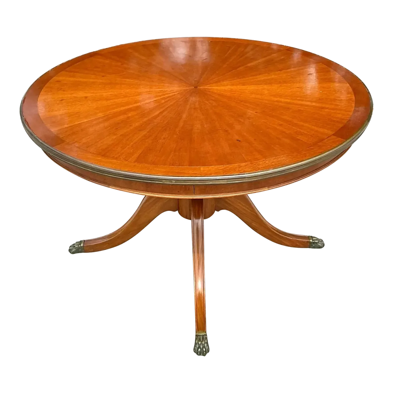Vintage Regency Three Legged Marquis Center Hall Table