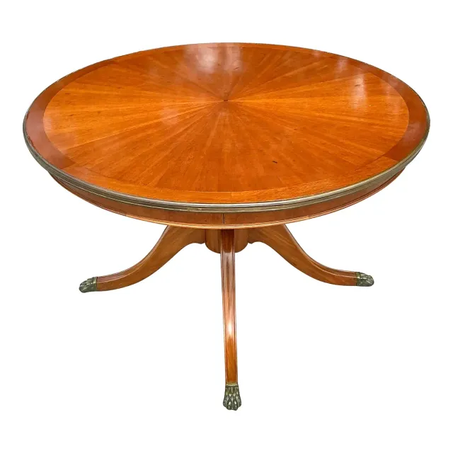 Vintage Regency Three Legged Marquis Center Hall Table — additional photo 1