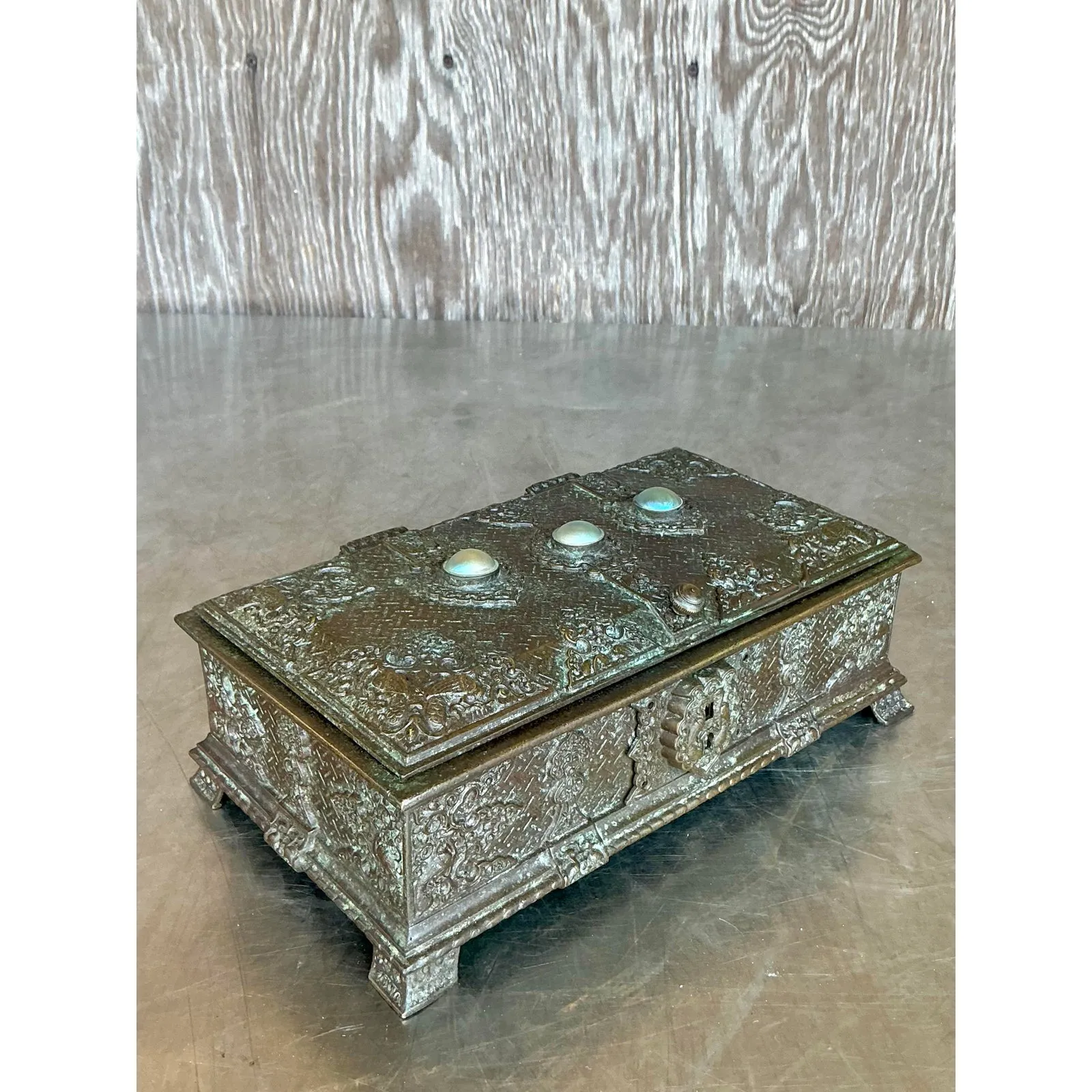Vintage Regency Tiffany Studios Bronze Box — additional photo 2