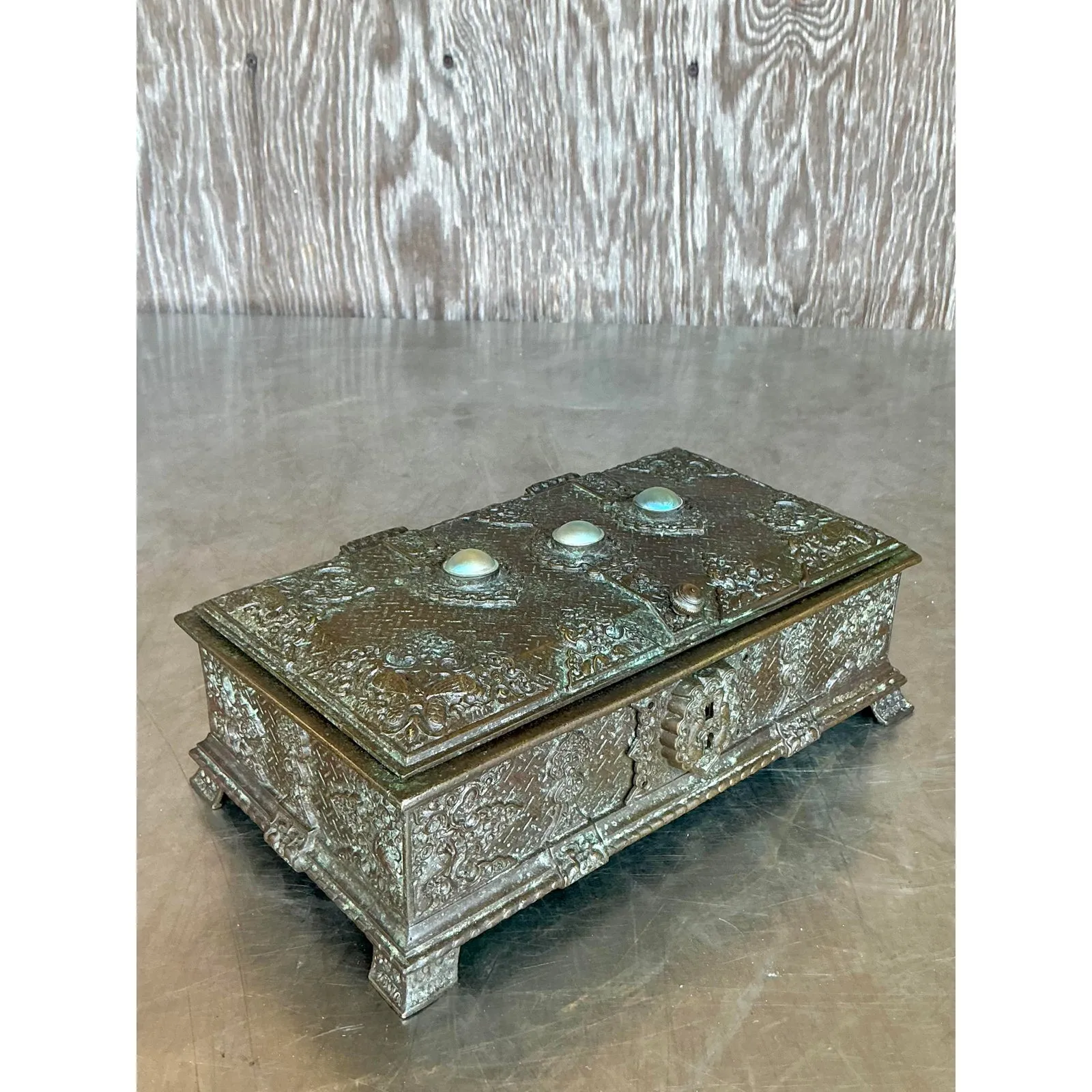 Vintage Regency Tiffany Studios Bronze Box — additional photo 3
