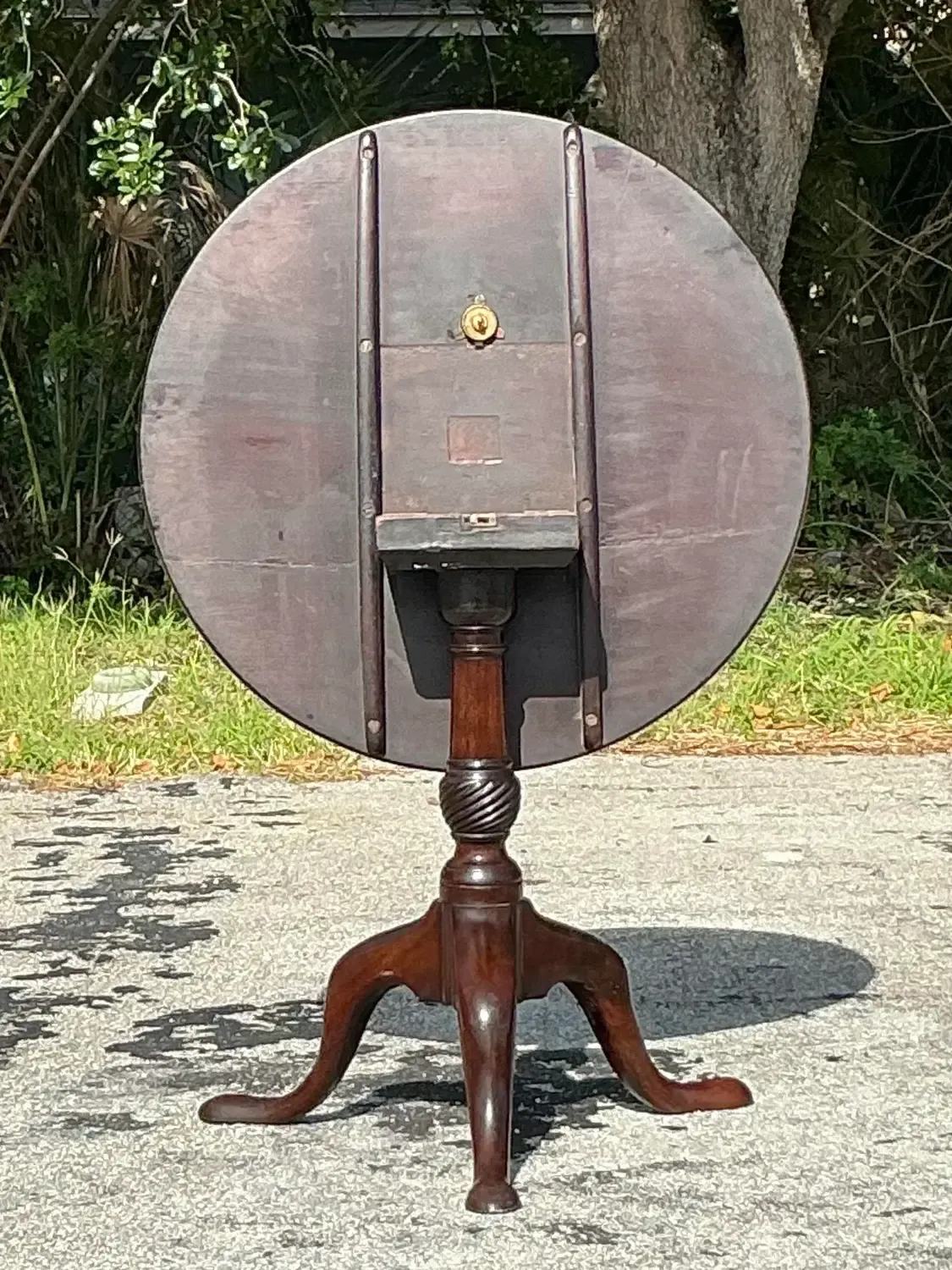 Vintage Regency Tilt Top Side Table — additional photo 2