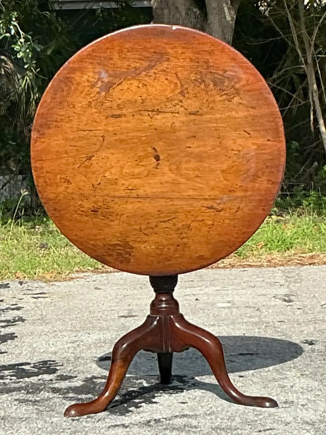 Vintage Regency Tilt Top Side Table — additional photo 3