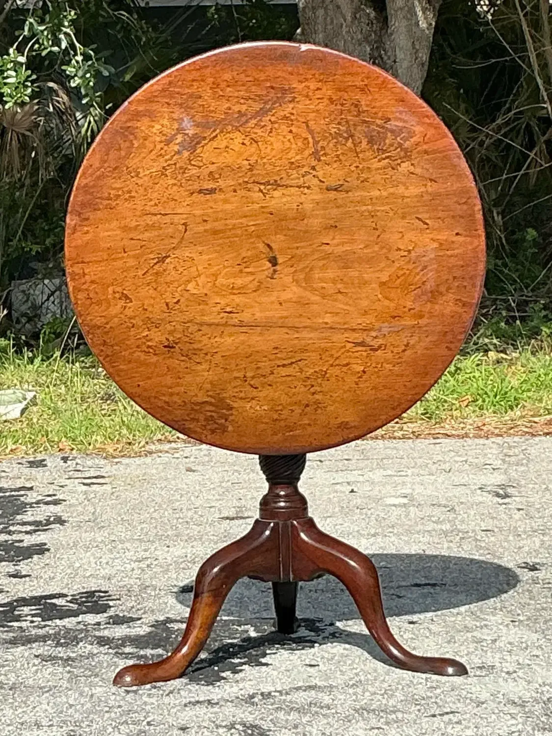 Vintage Regency Tilt Top Side Table — additional photo 6