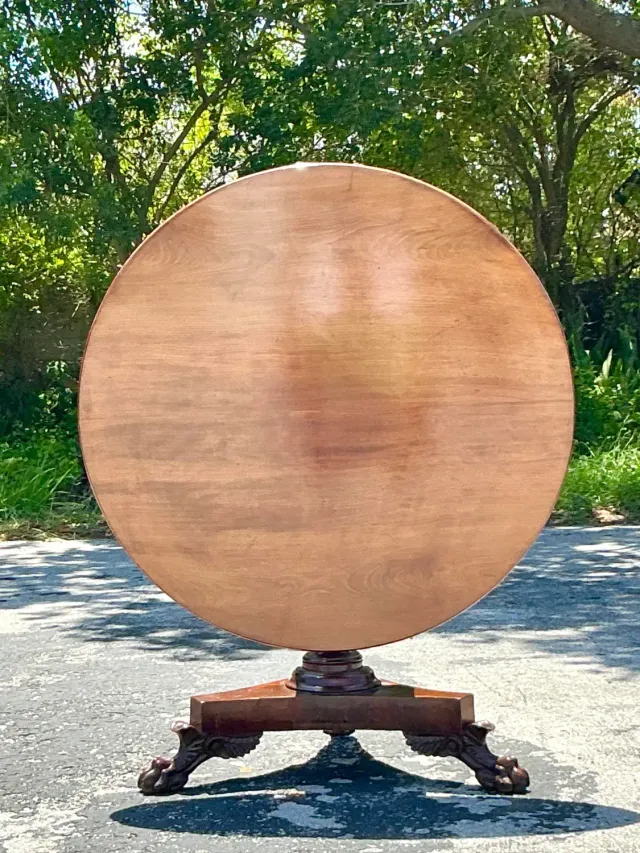 Vintage Regency Tilt Top Table — additional photo 1