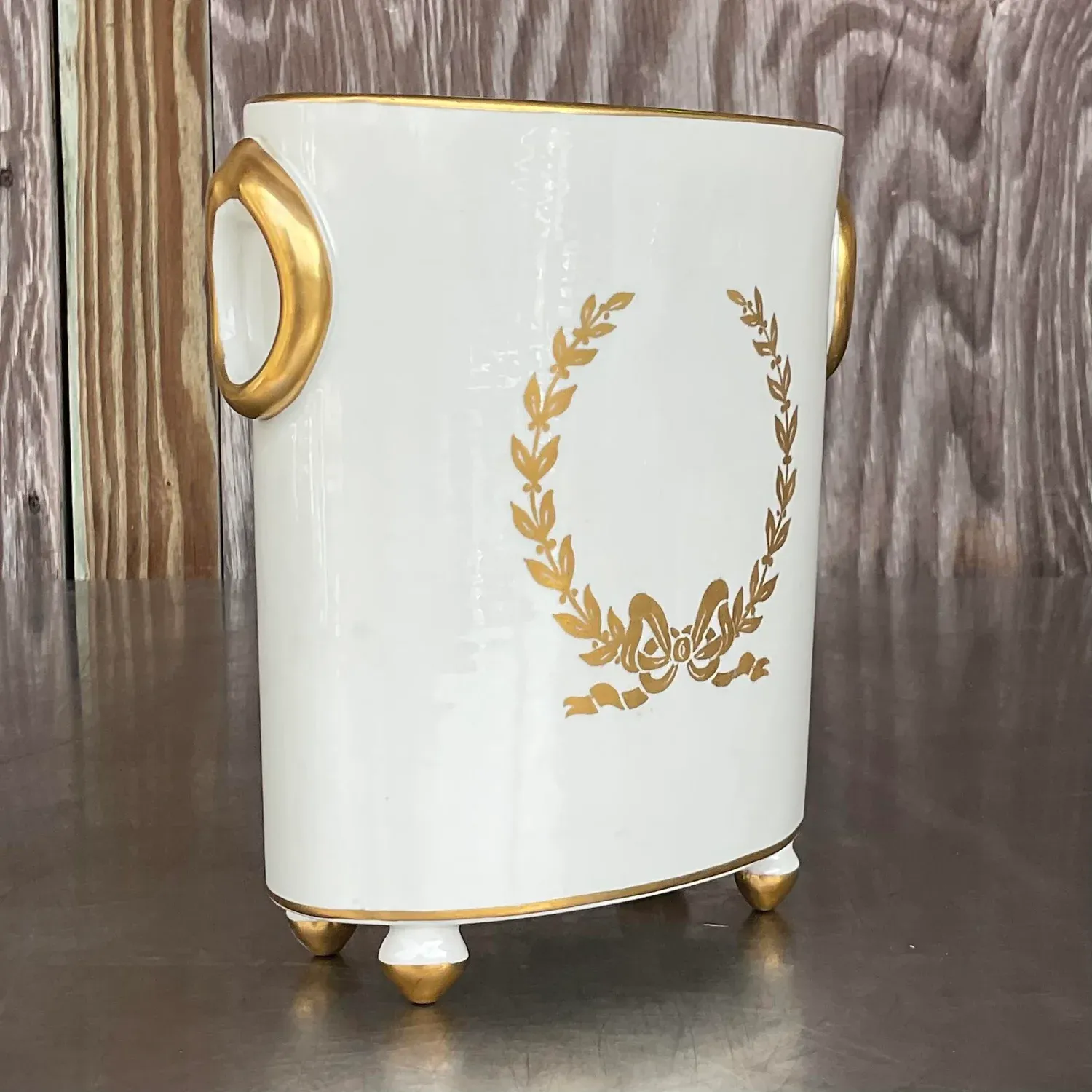 Vintage Regency Trenton Pottery Cache Pot — additional photo 2