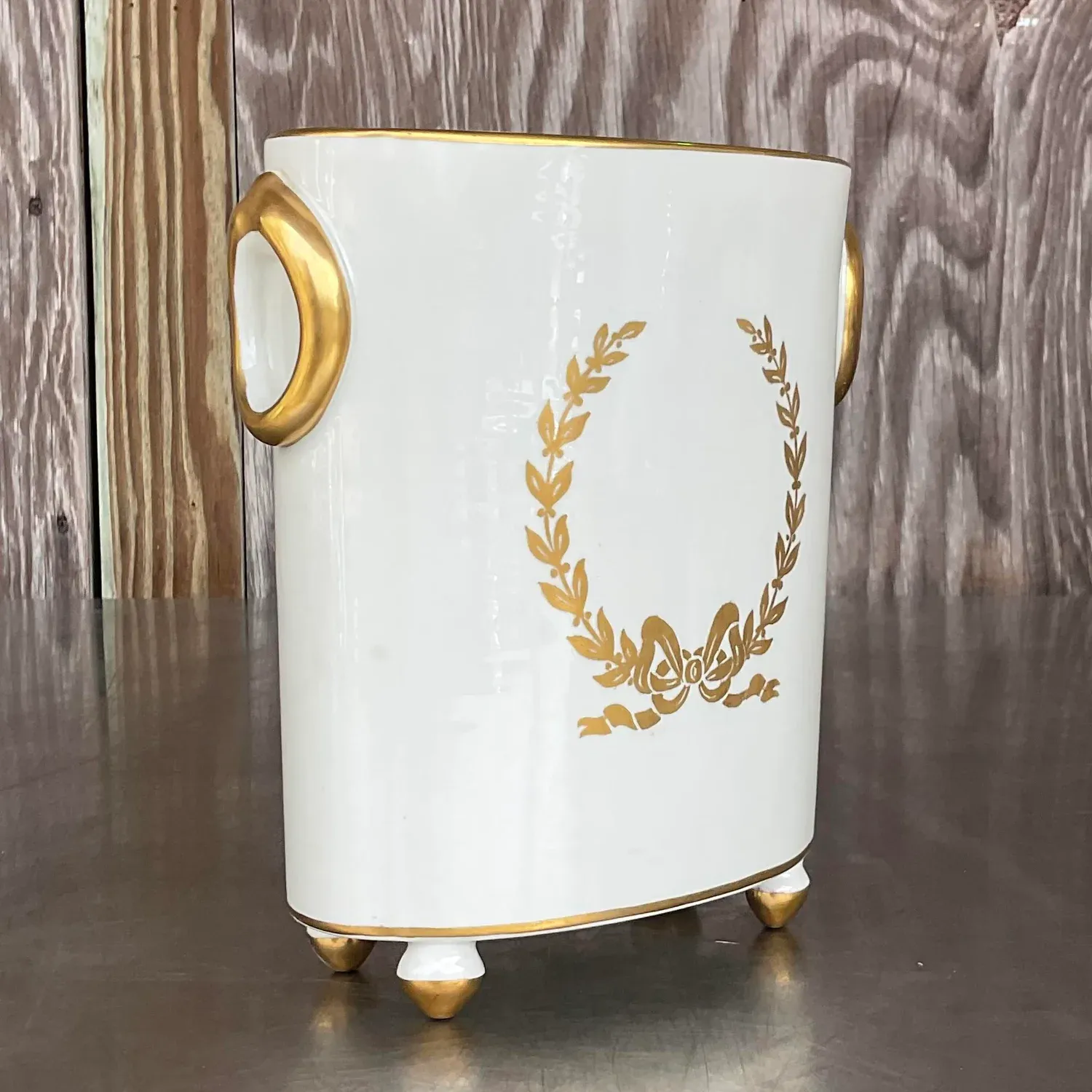 Vintage Regency Trenton Pottery Cache Pot — additional photo 3