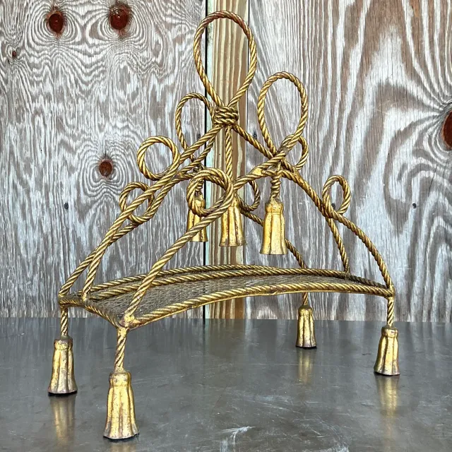 Vintage Regency Twisted Tassel Newspaper Holder — additional photo 6
