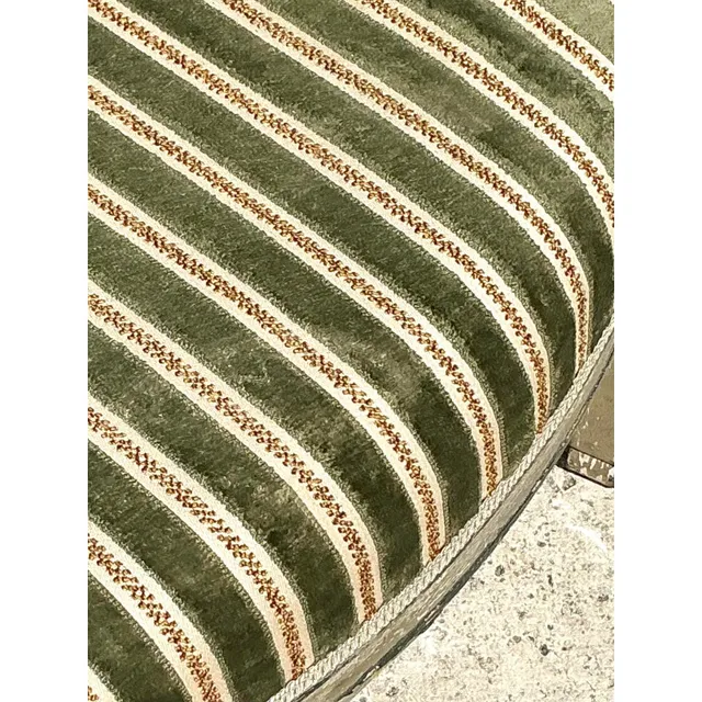 Vintage Regency Velvet Stripe Fauteuil Chairs - A Pair — additional photo 5