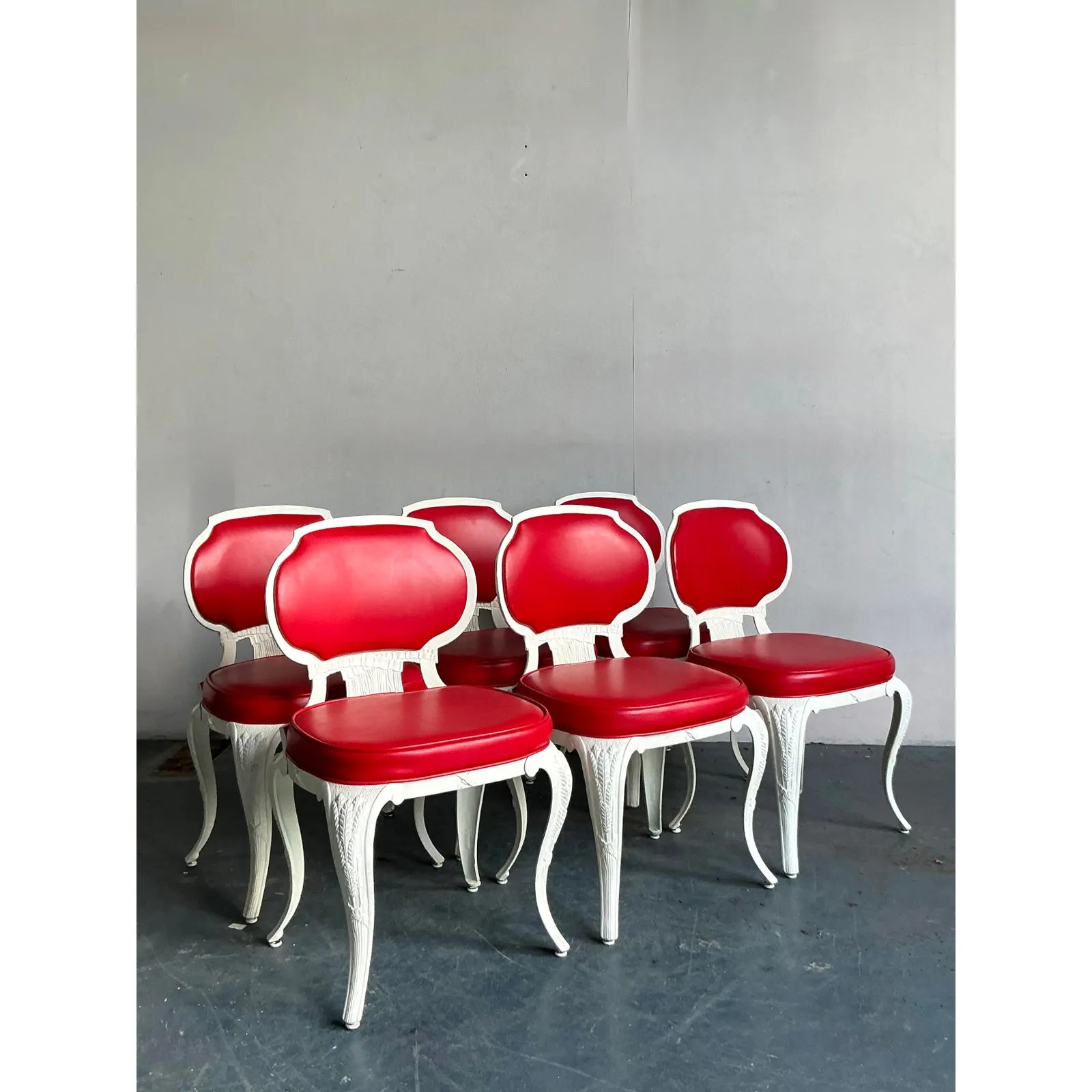 Vintage Regency Venemen Cast Aluminum Dining Chairs - Set of 6 — additional photo 1