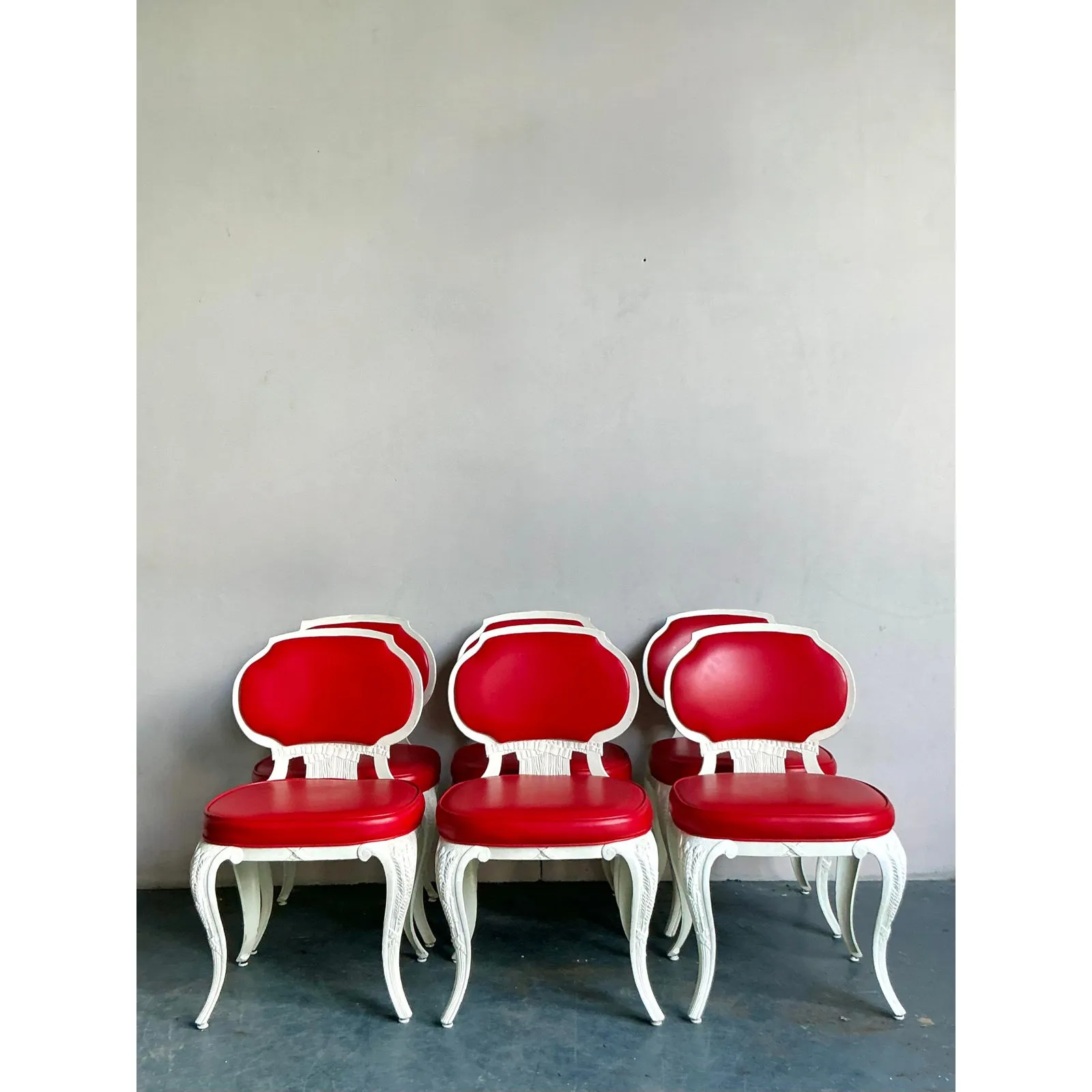Vintage Regency Venemen Cast Aluminum Dining Chairs - Set of 6 — additional photo 5