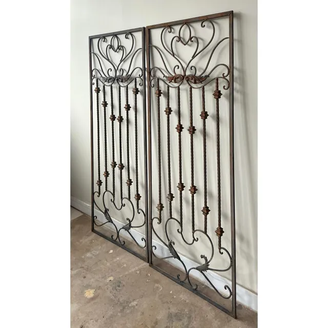 Vintage Regency Wrought Iron Panels - A Pair — additional photo 4