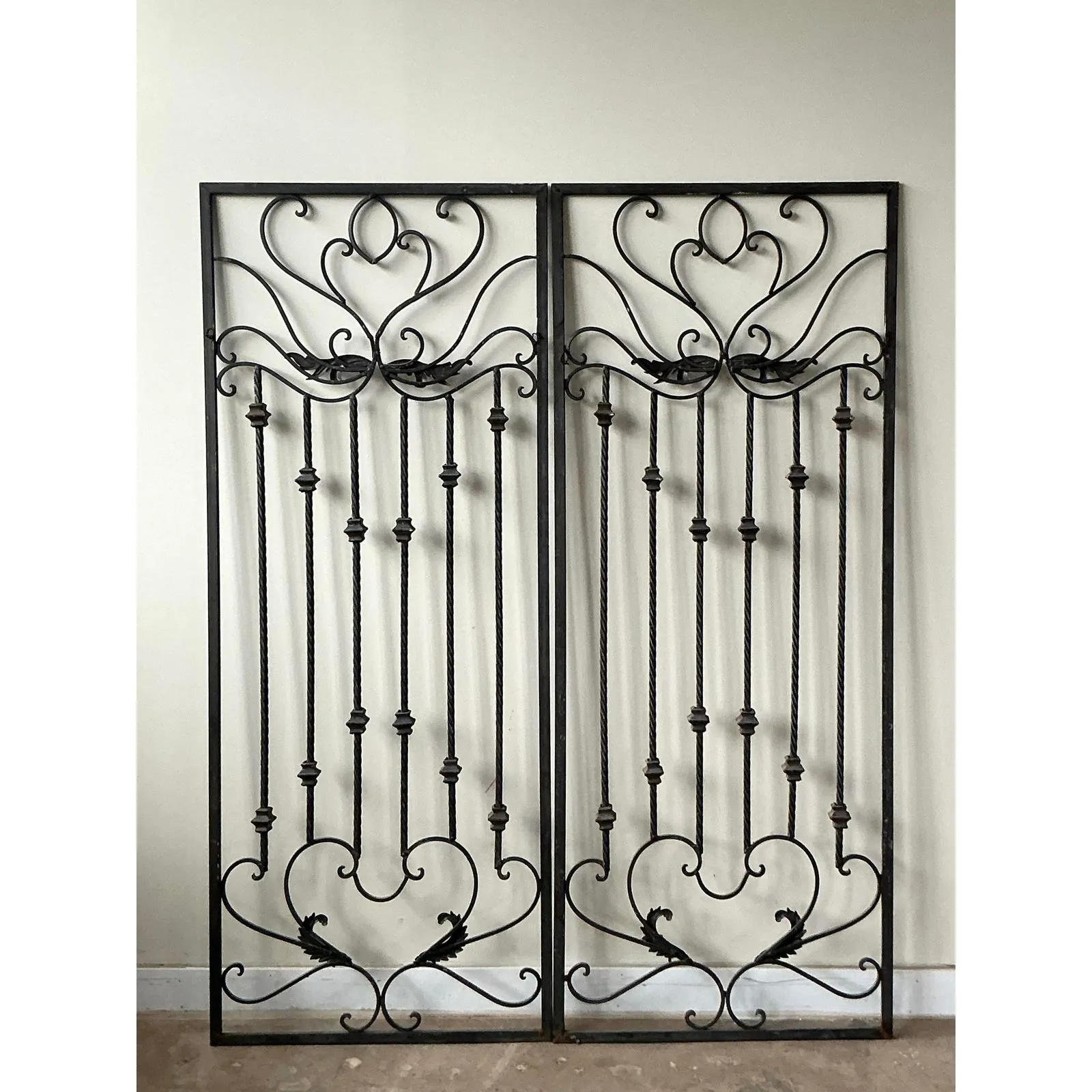 Vintage Regency Wrought Iron Panels - A Pair — additional photo 5