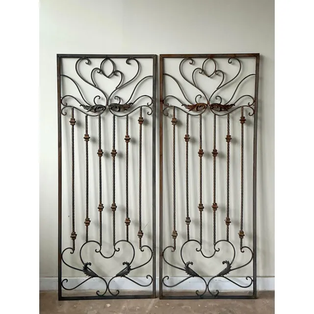 Vintage Regency Wrought Iron Panels - A Pair — additional photo 7