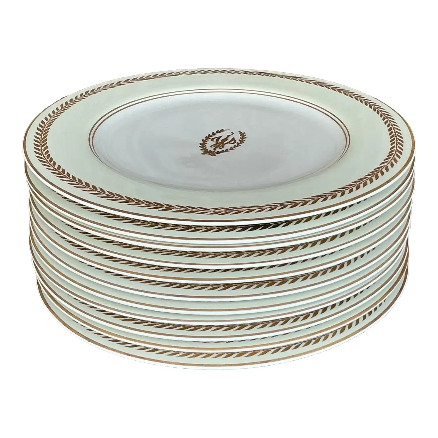 Vintage Regncy Homer Laughlin “Williamsburg Inn” Laurel Leaf China - Set of 12