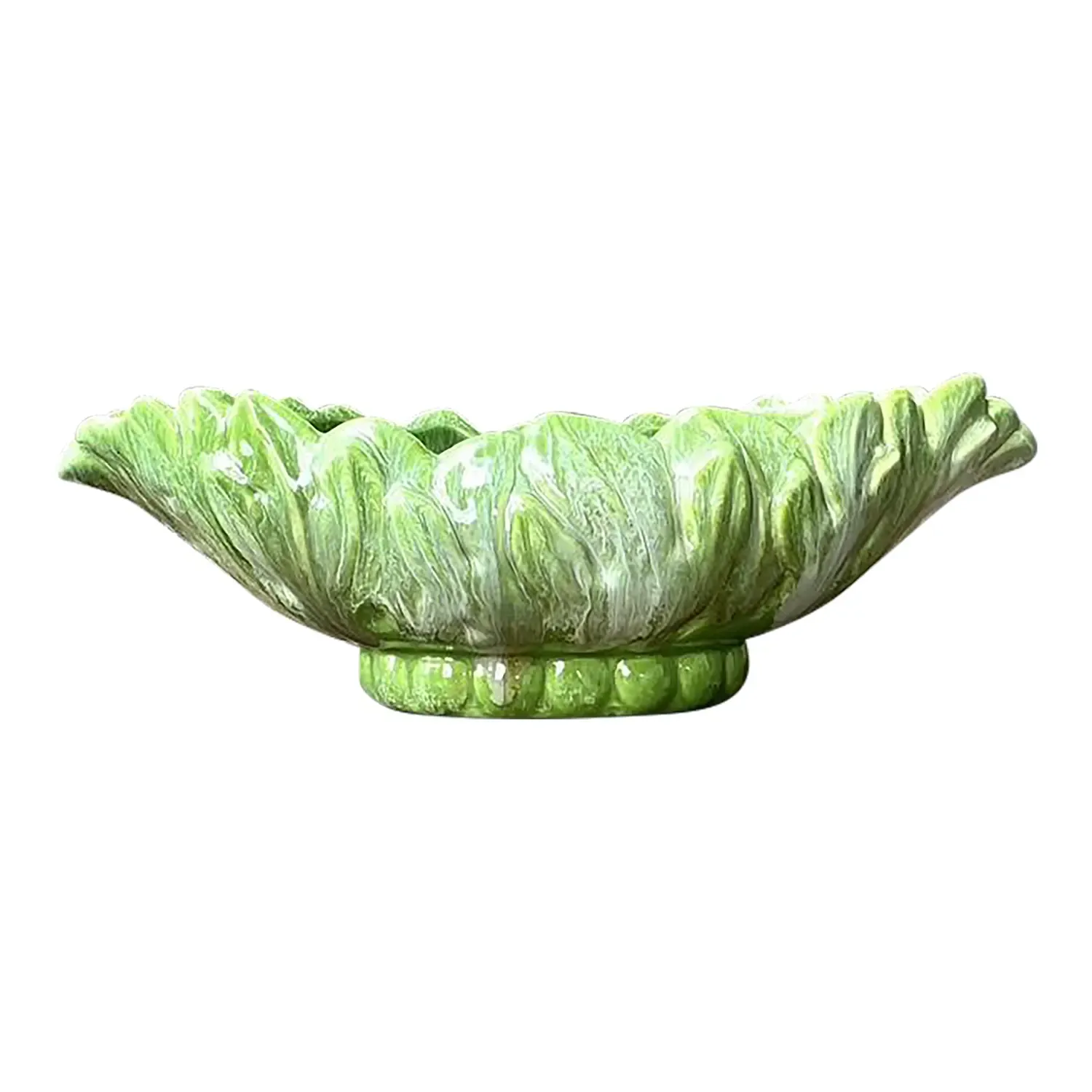 Vintage Royal Haeger Glazed Ceramic Leaf Bowl
