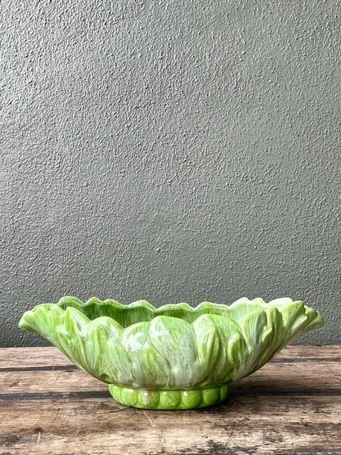 Vintage Royal Haeger Glazed Ceramic Leaf Bowl — additional photo 3