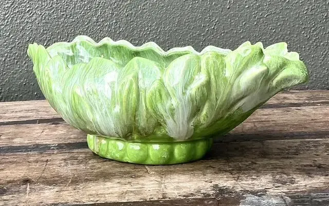 Vintage Royal Haeger Glazed Ceramic Leaf Bowl — additional photo 7