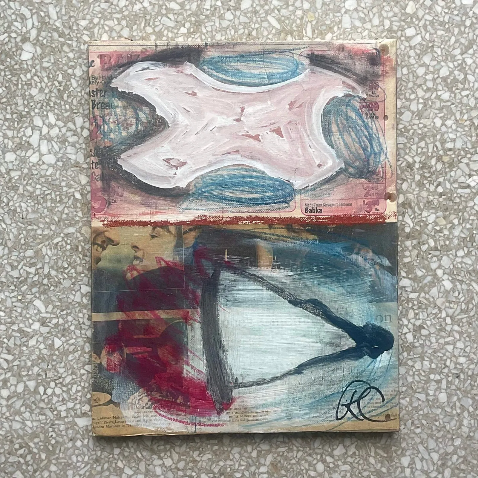 Vintage Russell Christoffersen Abstract on Canvas- Signed — additional photo 6