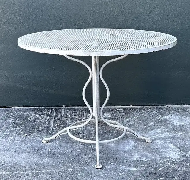 Vintage Russell Woodard “Sculptura” Wrought Iron Dining Set — additional photo 2