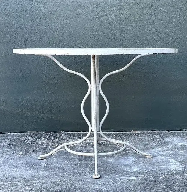 Vintage Russell Woodard “Sculptura” Wrought Iron Dining Set — additional photo 7
