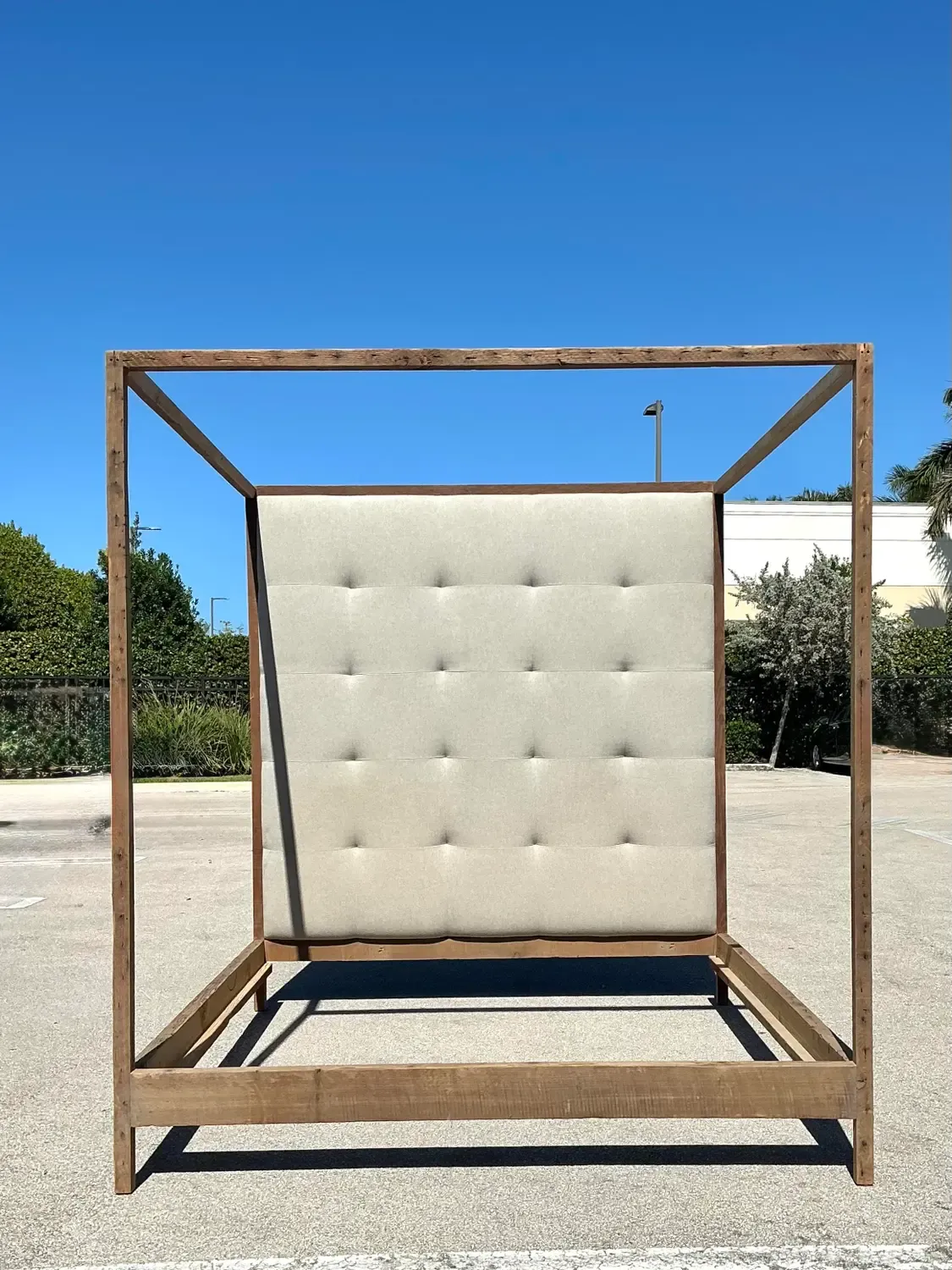 Vintage Rustic King Canopy Bed — additional photo 2