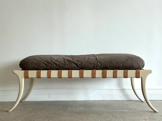 Vintage Saber Leg Bench — additional photo 2