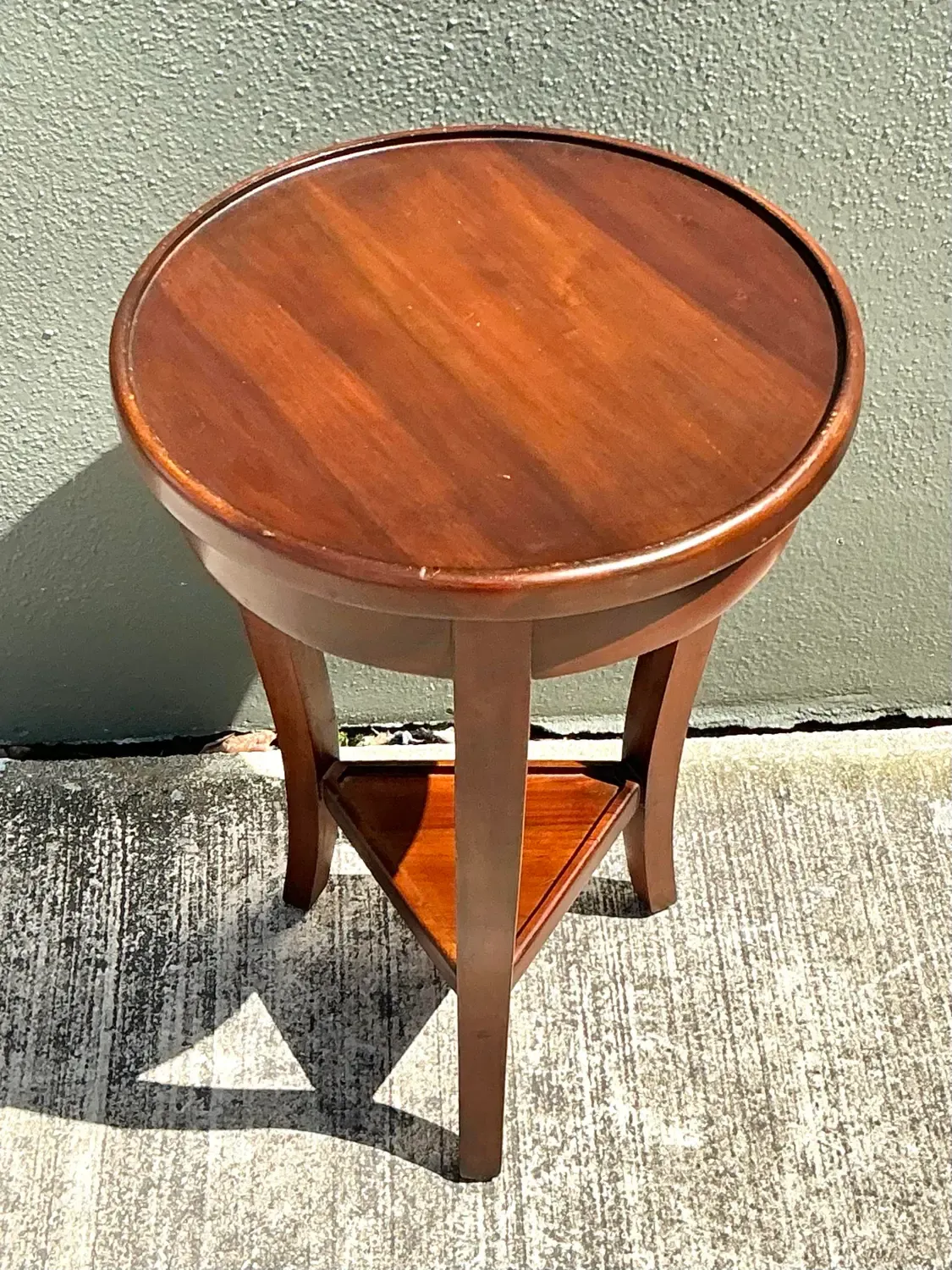 Vintage Sarreid Mahogany Drinks Table