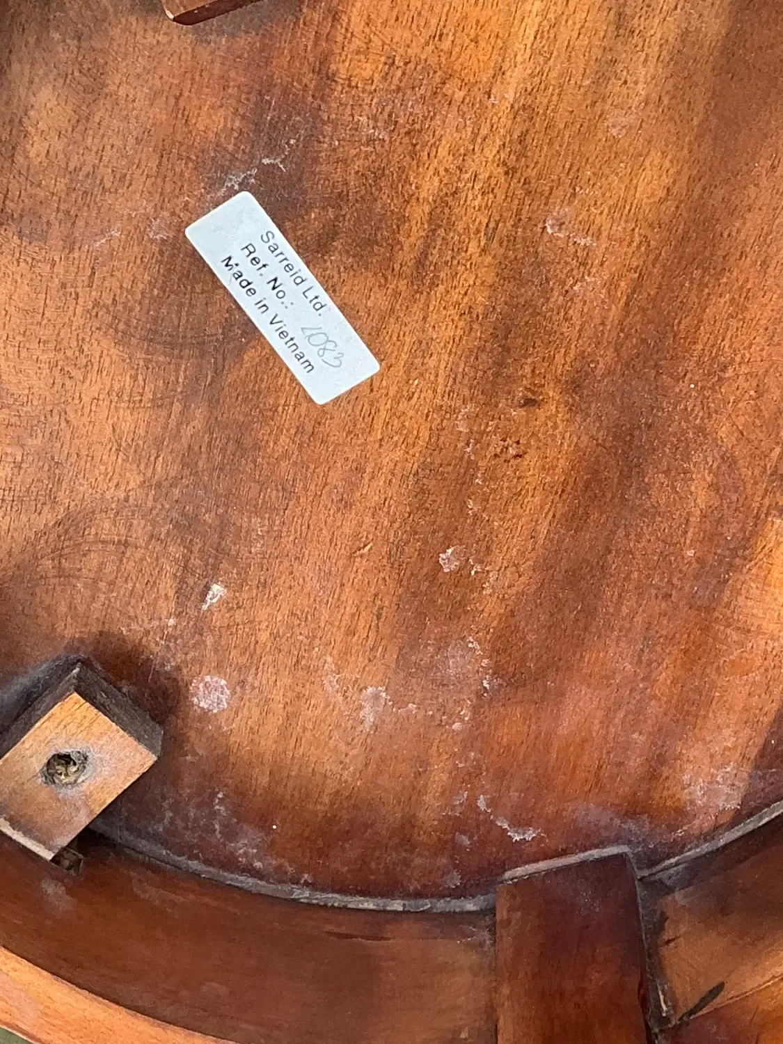 Vintage Sarreid Mahogany Drinks Table — additional photo 2