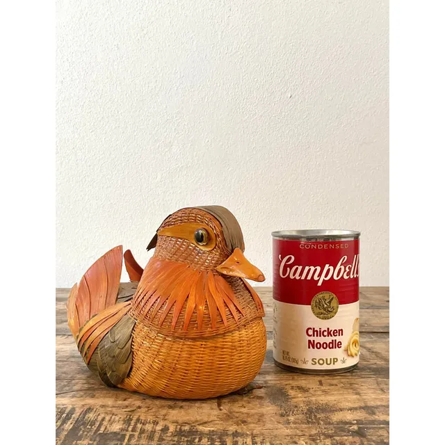 Vintage Shanghai Handicrafts Rattan Bird — additional photo 3