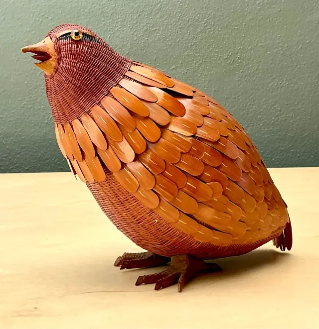 Vintage Shanghai Weave Bird Basket — additional photo 2