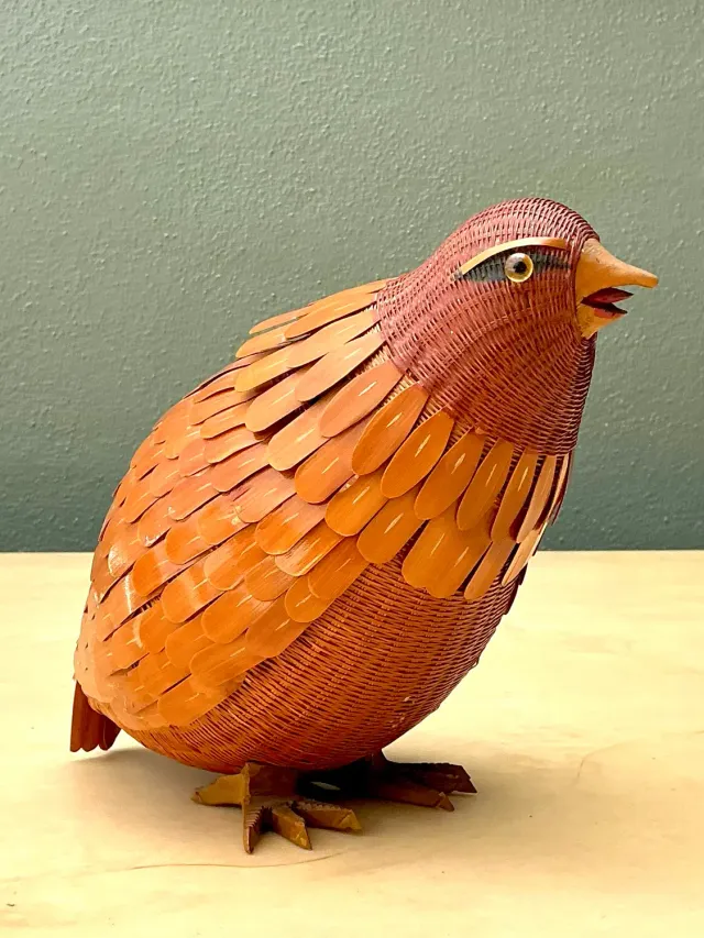 Vintage Shanghai Weave Bird Basket — additional photo 4
