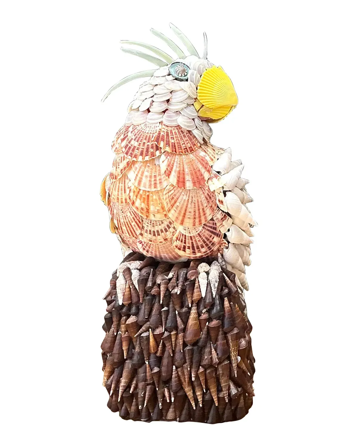 Vintage Shell Encrusted Cockatoo