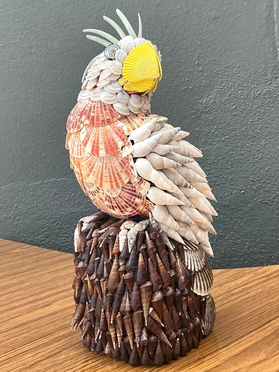 Vintage Shell Encrusted Cockatoo — additional photo 1